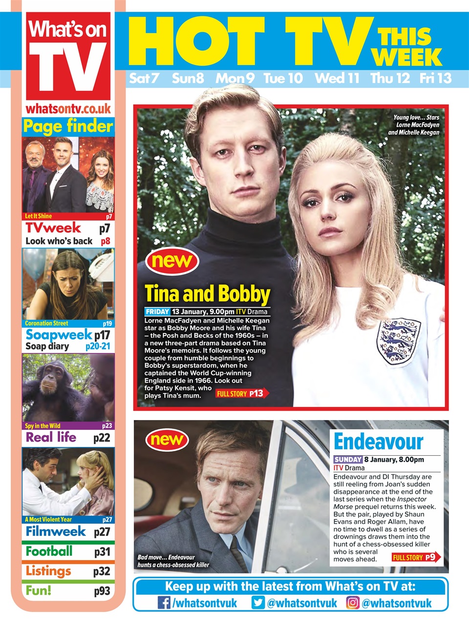 What's on TV Preview Pages