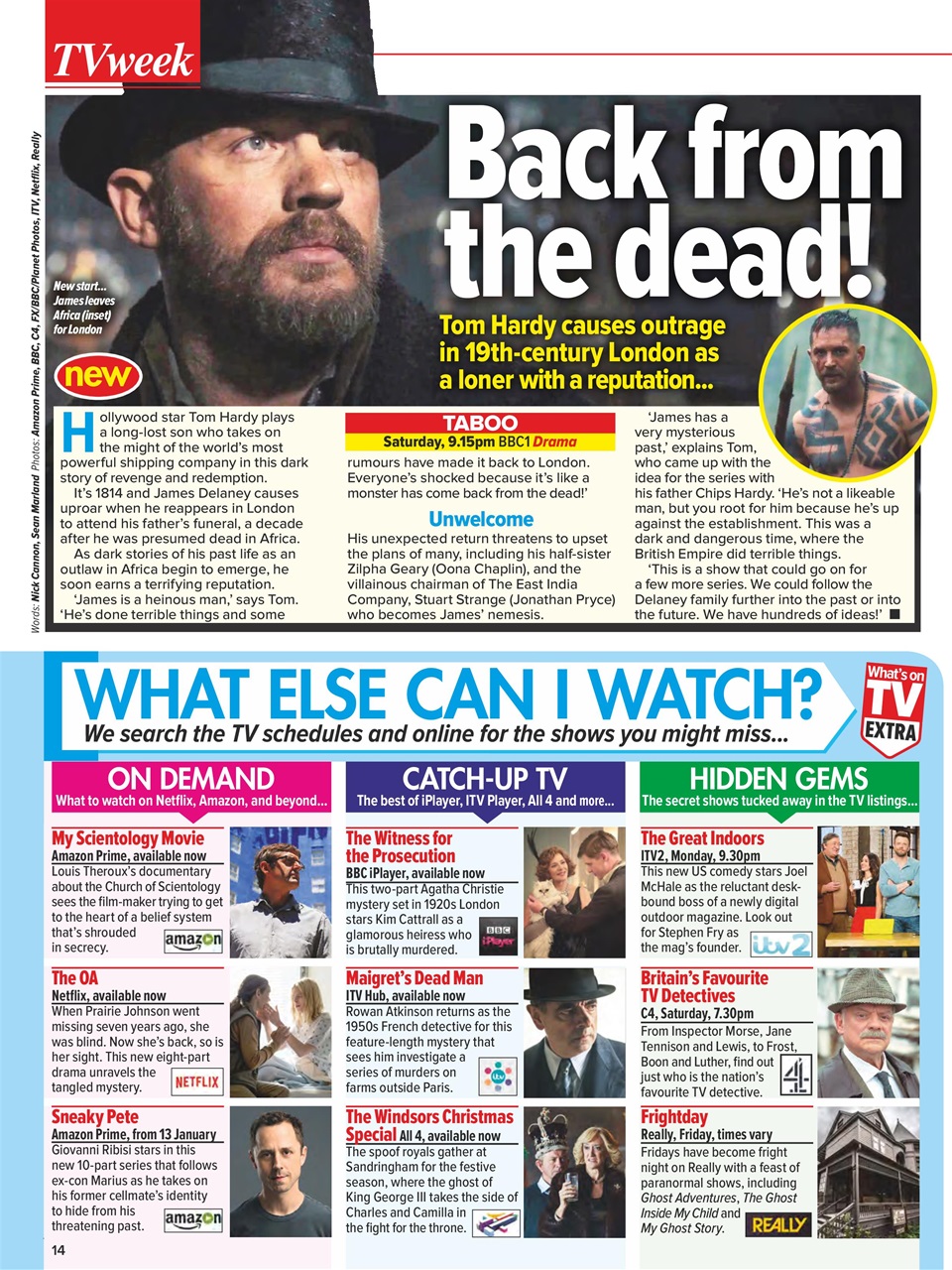 What's on TV Preview Pages