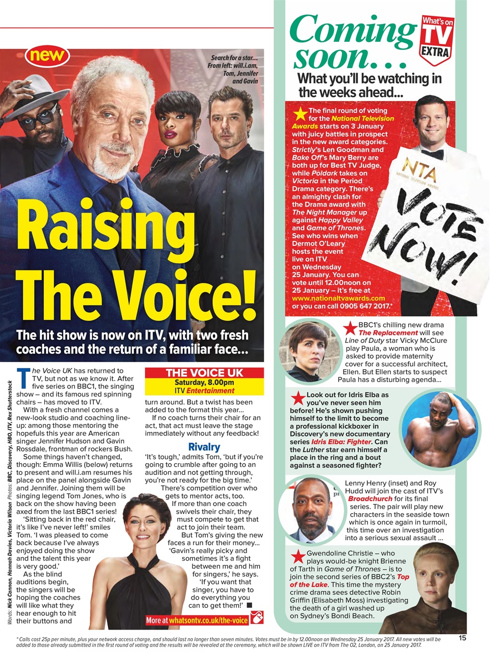 What's on TV Preview Pages