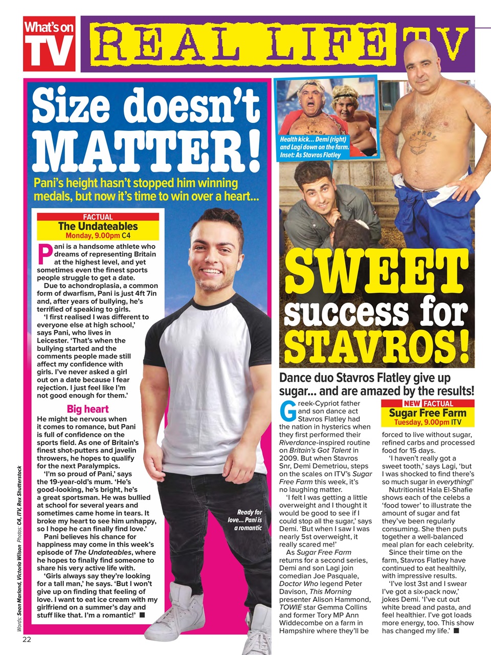 What's on TV Preview Pages