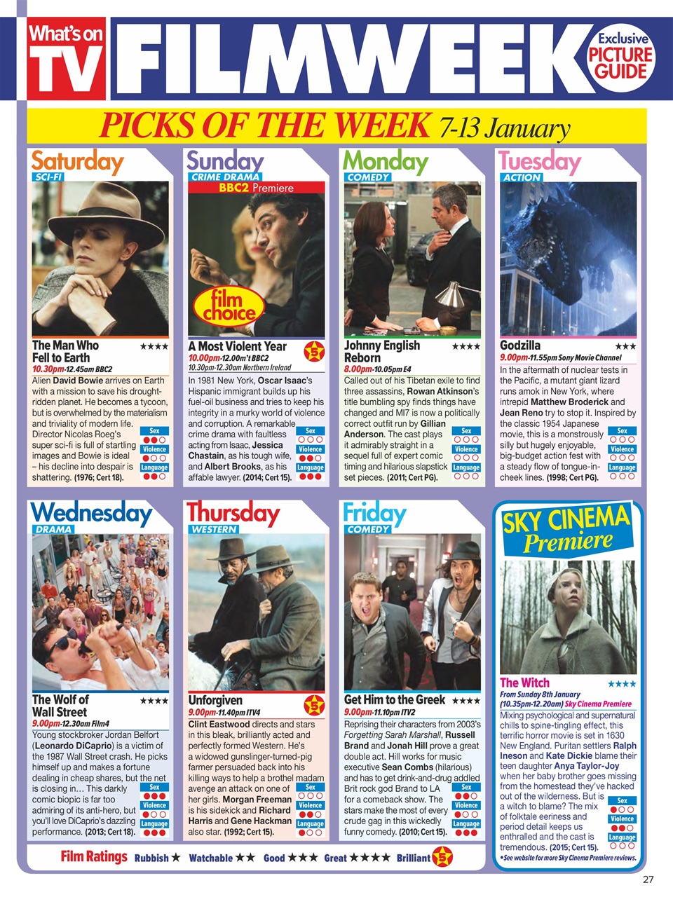 What's on TV Preview Pages