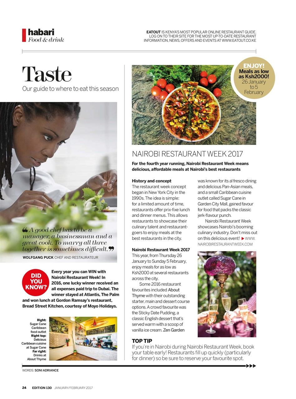 MSAFIRI – Kenya Airways Inflight Preview Pages