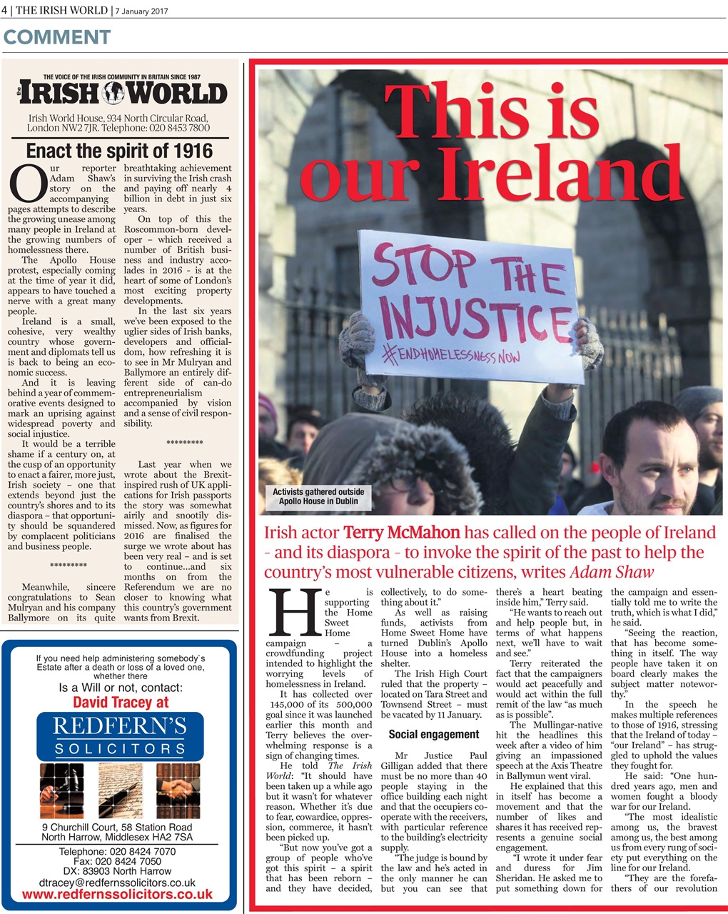 Irish World Preview Pages