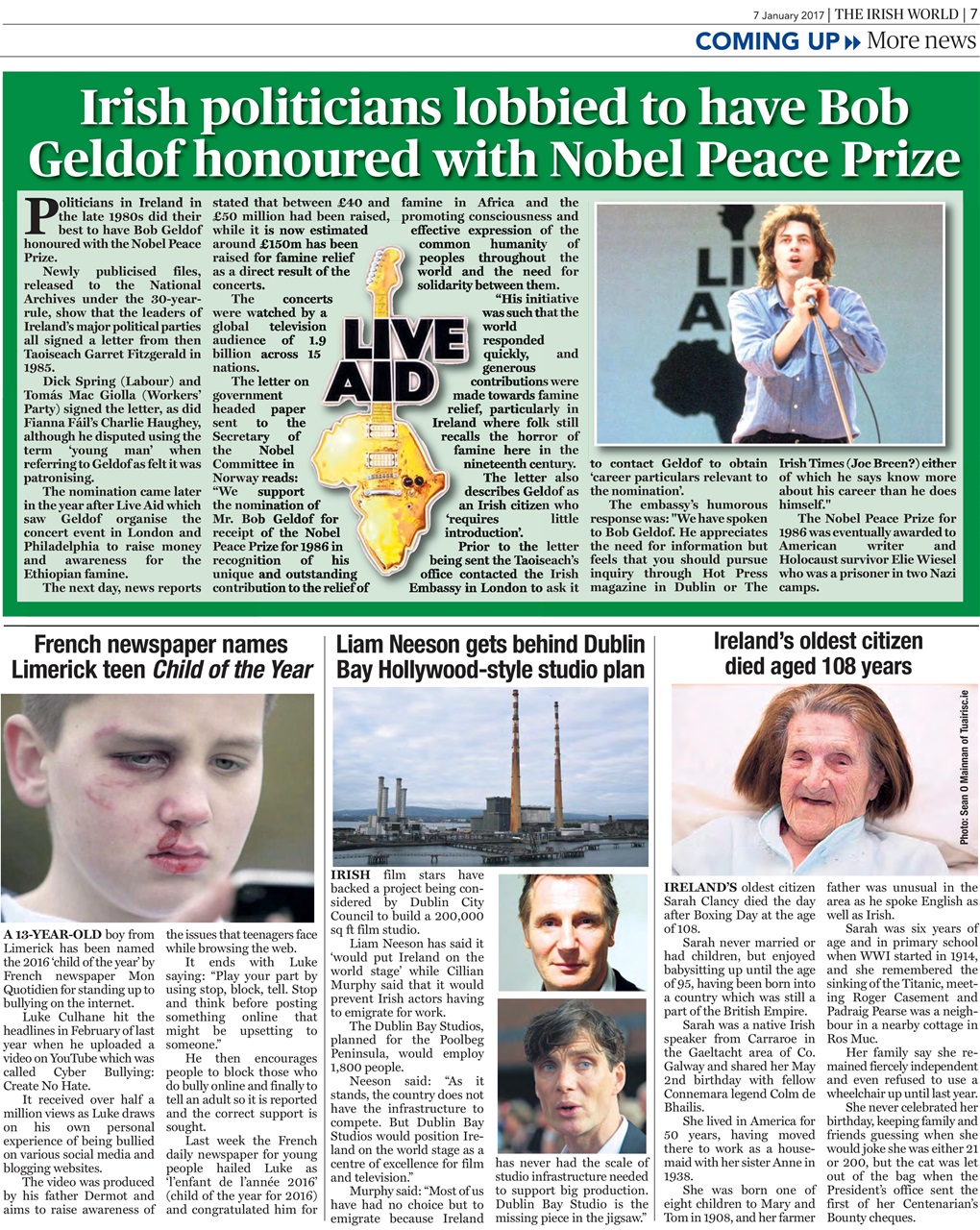 Irish World Preview Pages