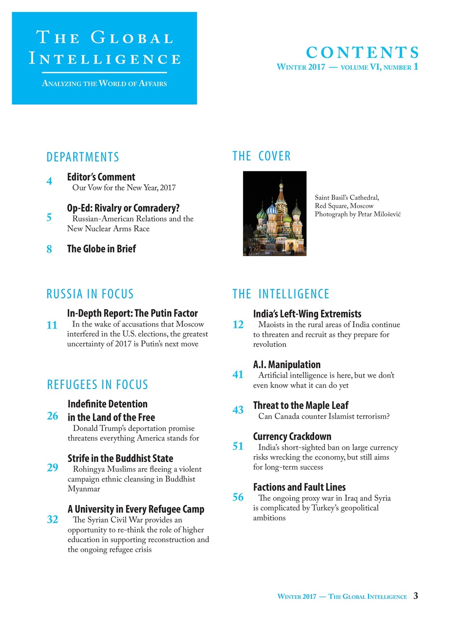 The Global Intelligence Preview Pages