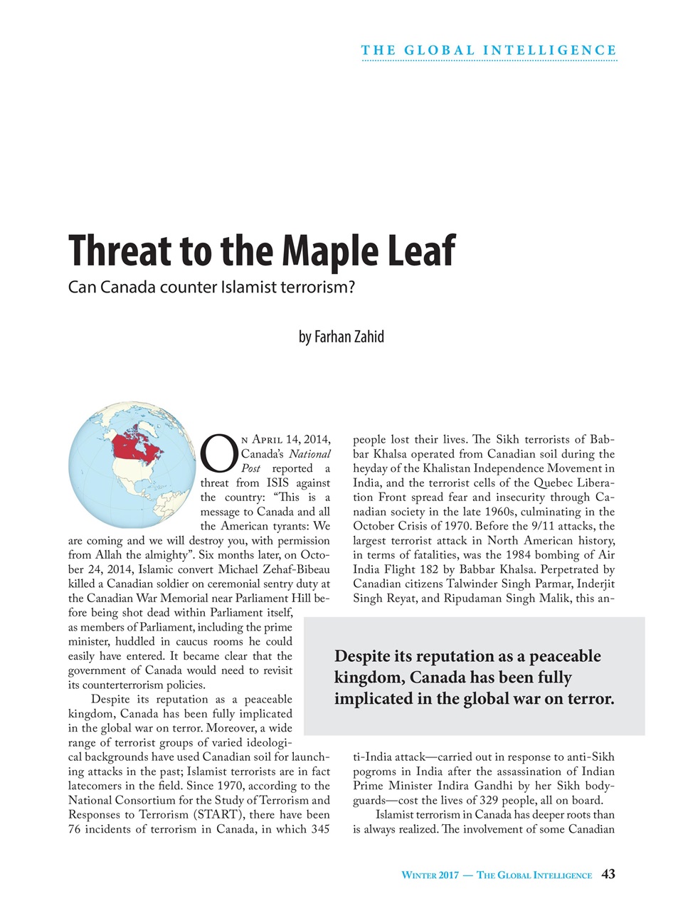 The Global Intelligence Preview Pages