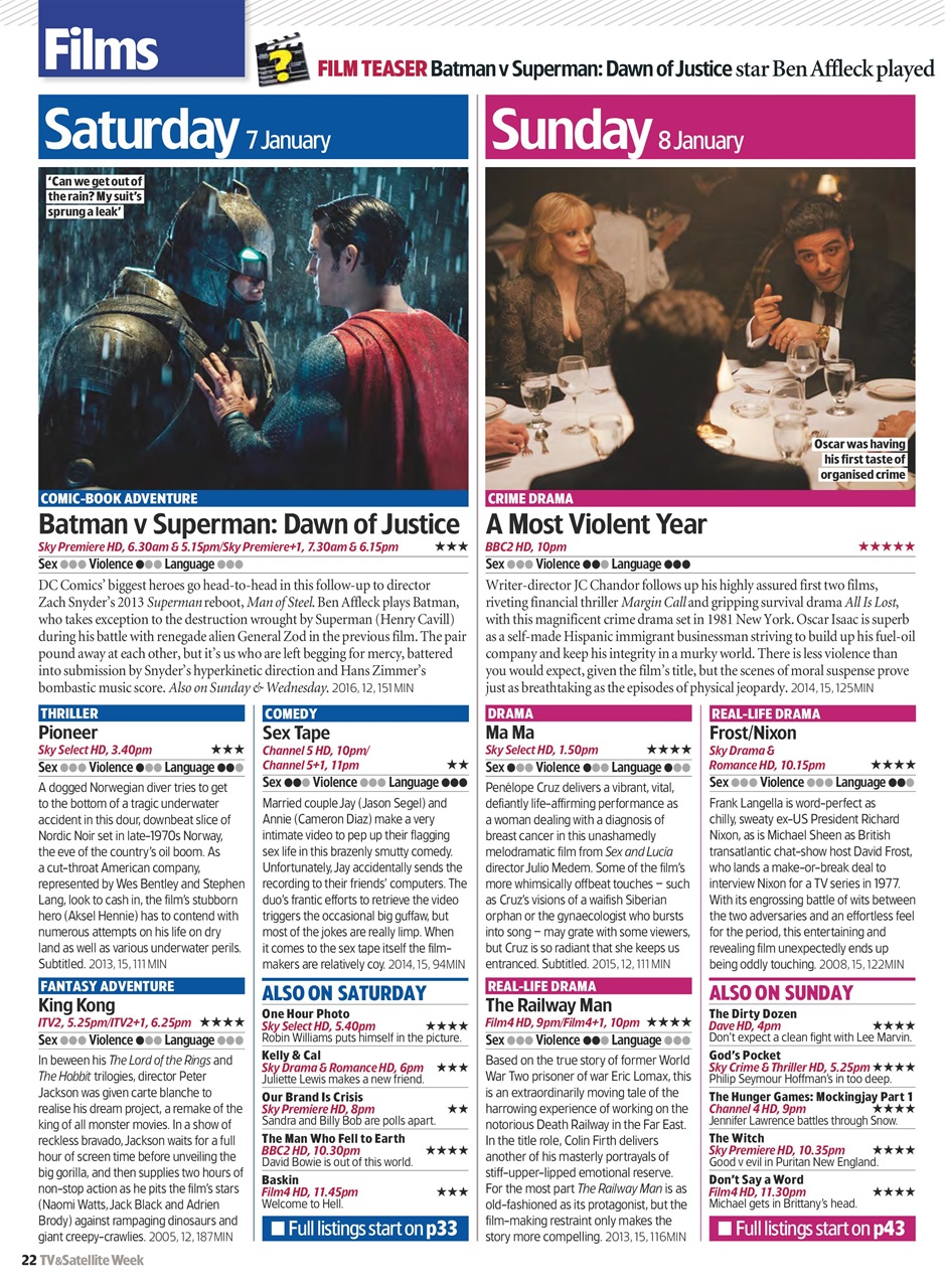 TV & Satellite Week Preview Pages