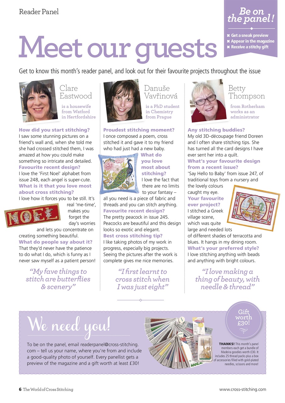 The World of Cross Stitching Preview Pages