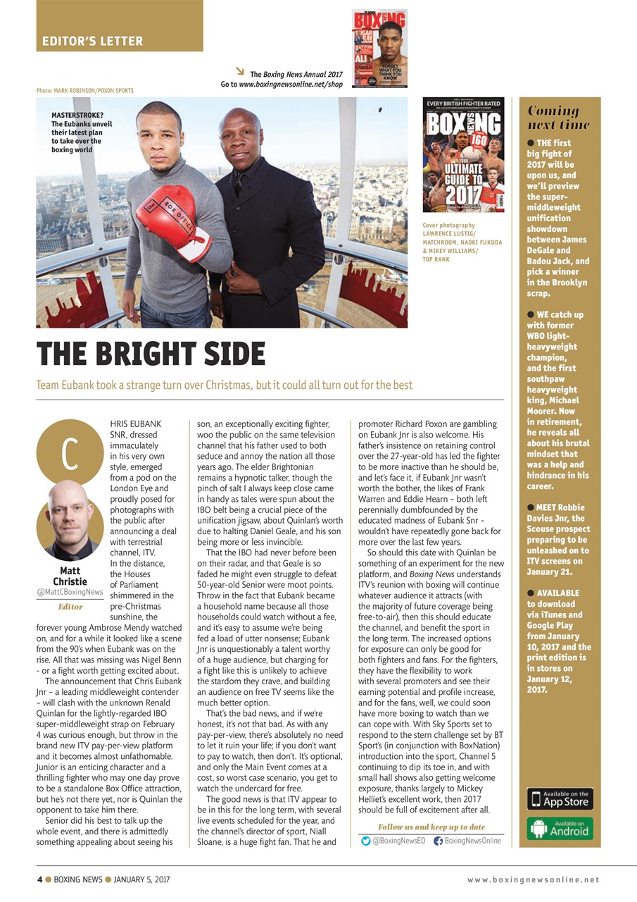 Boxing News Preview Pages