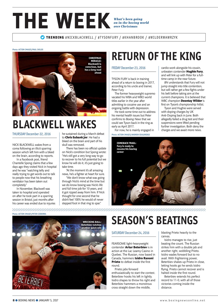 Boxing News Preview Pages