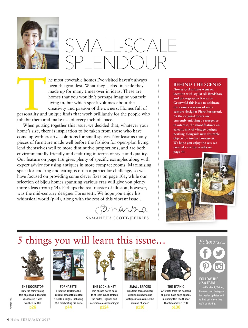Homes & Antiques Magazine Preview Pages