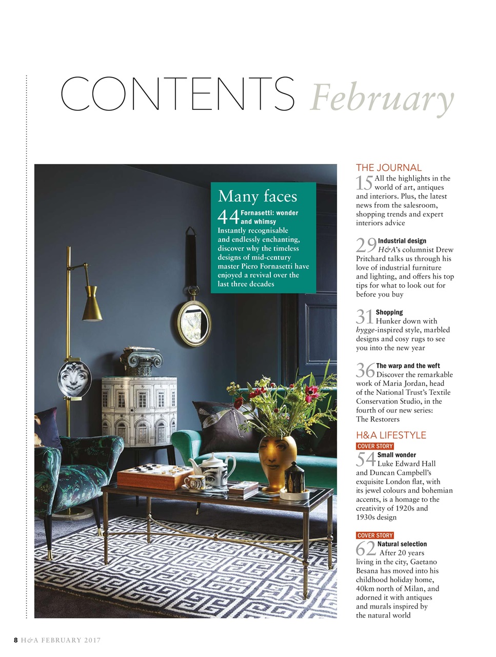 Homes & Antiques Magazine Preview Pages