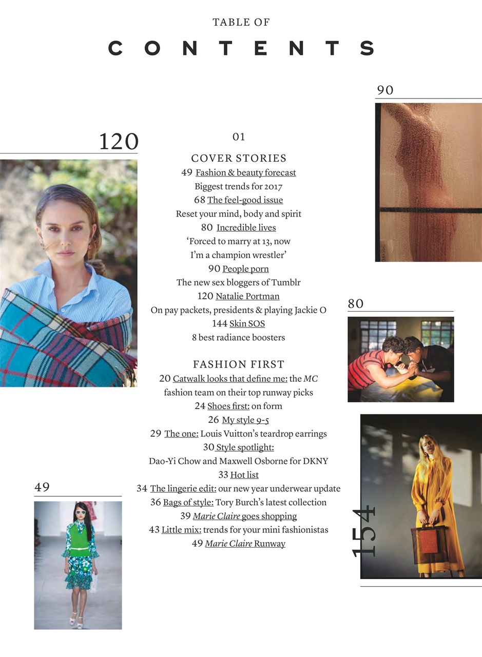 Marie Claire Preview Pages