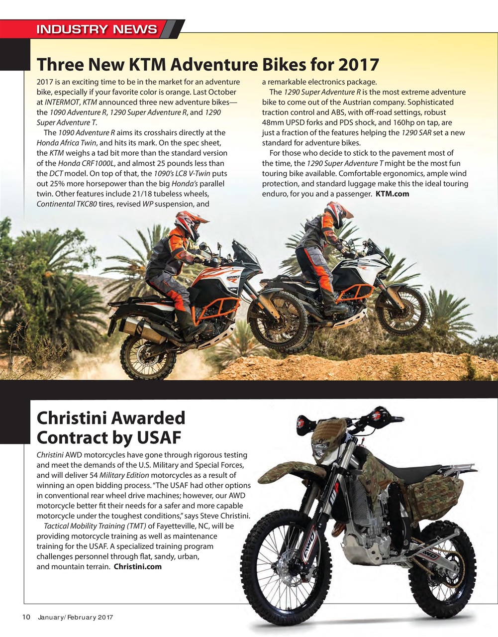 Adventure Motorcycle Preview Pages