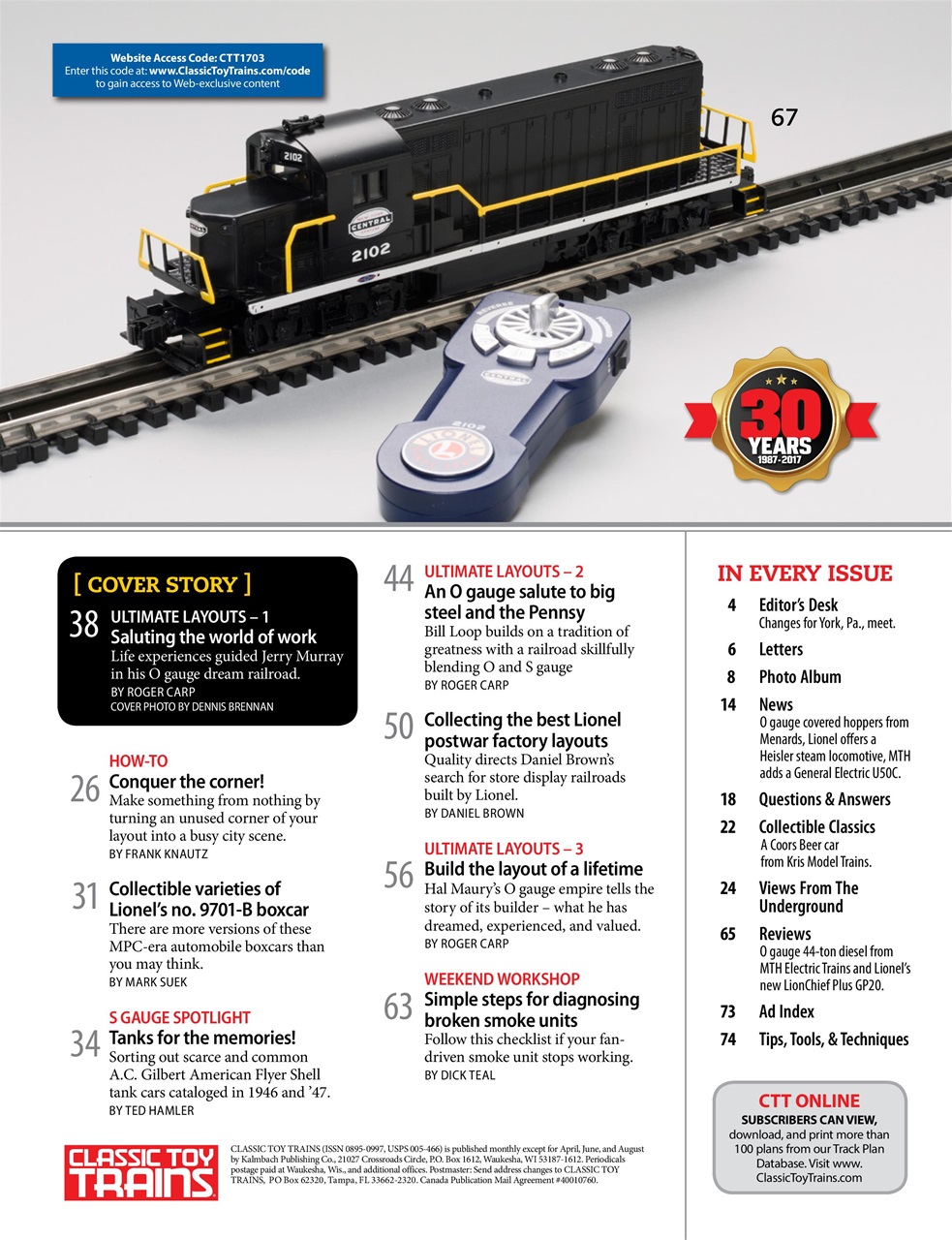 Classic Toy Trains Preview Pages