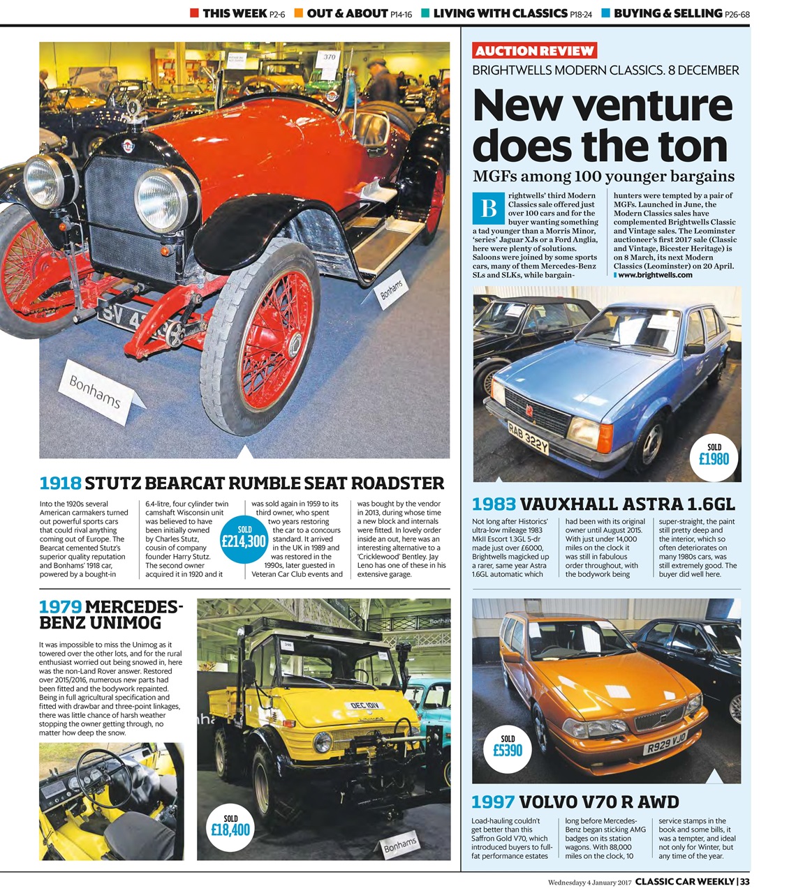 Classic Car Weekly Preview Pages