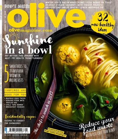 Olive Magazine issue Janaury 2017
