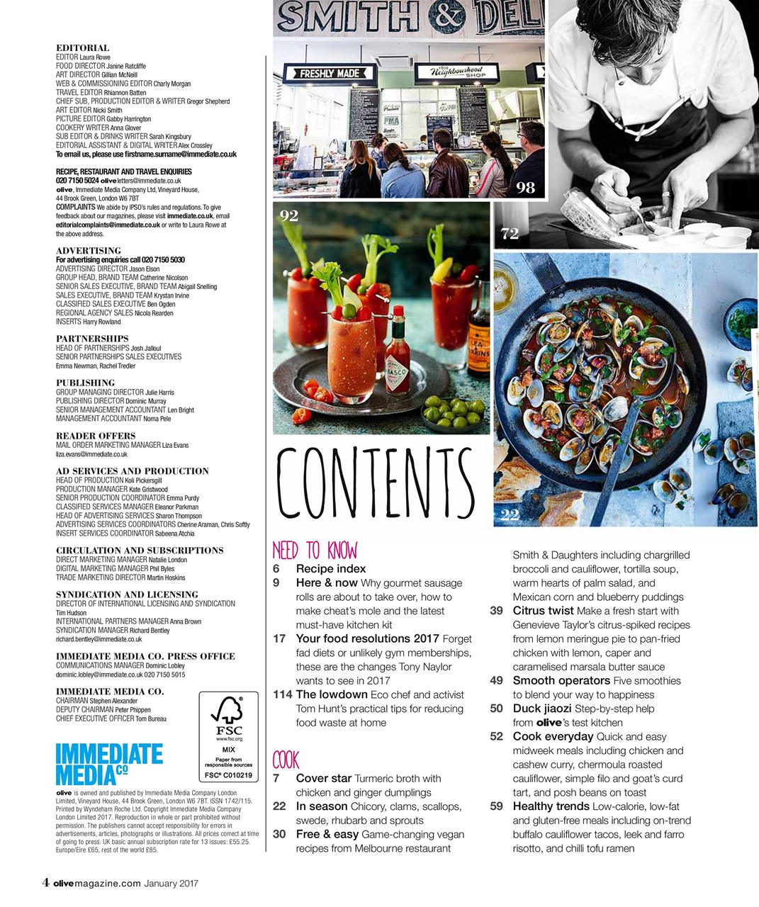 Olive Magazine Preview Pages