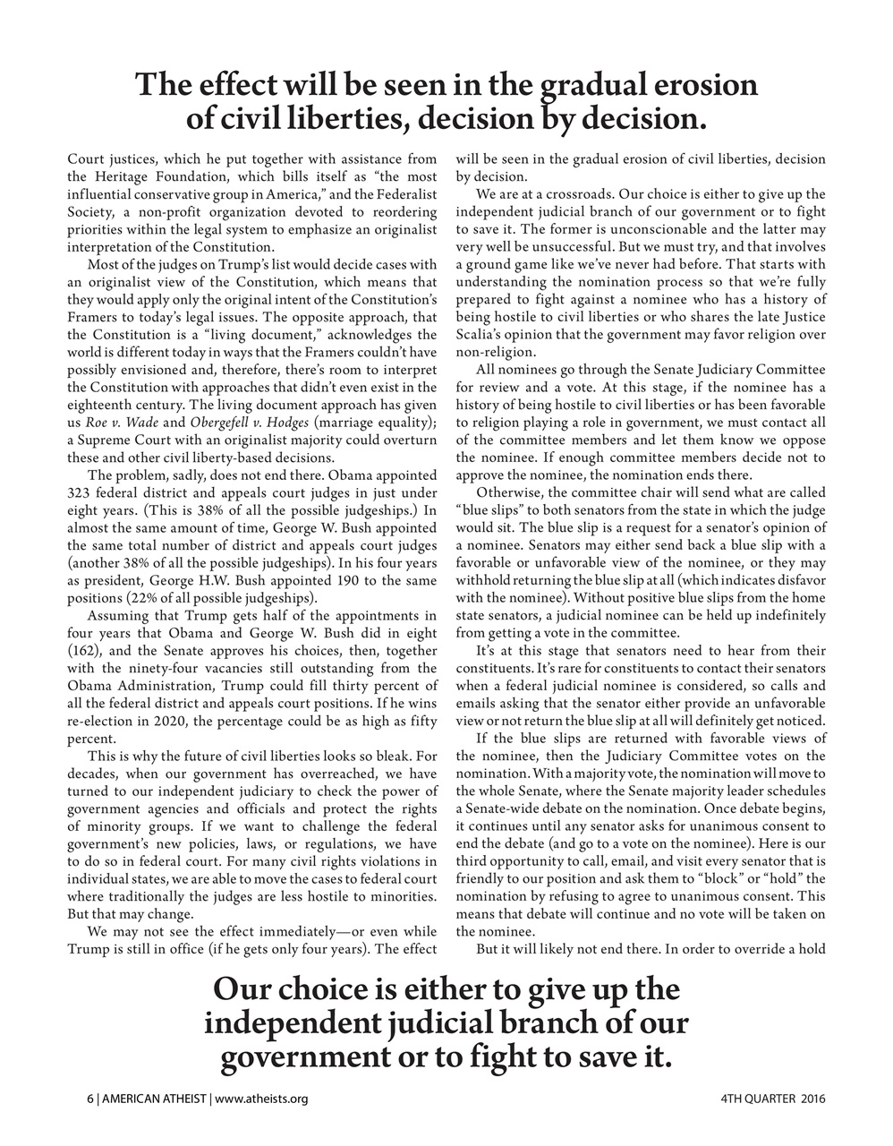 American Atheist Preview Pages