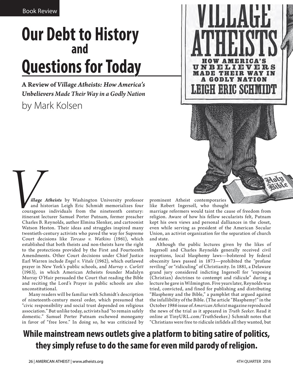 American Atheist Preview Pages