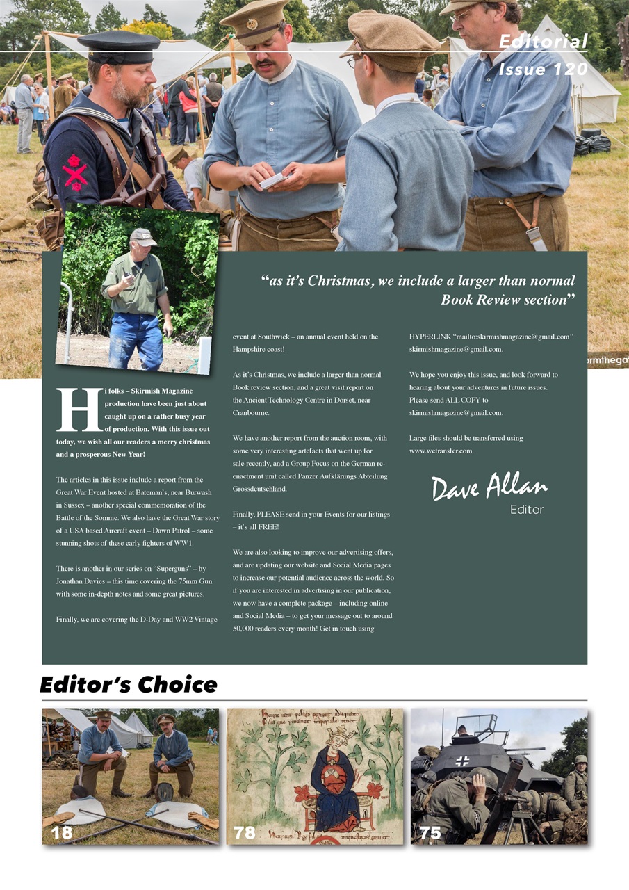 Skirmish Living History Preview Pages