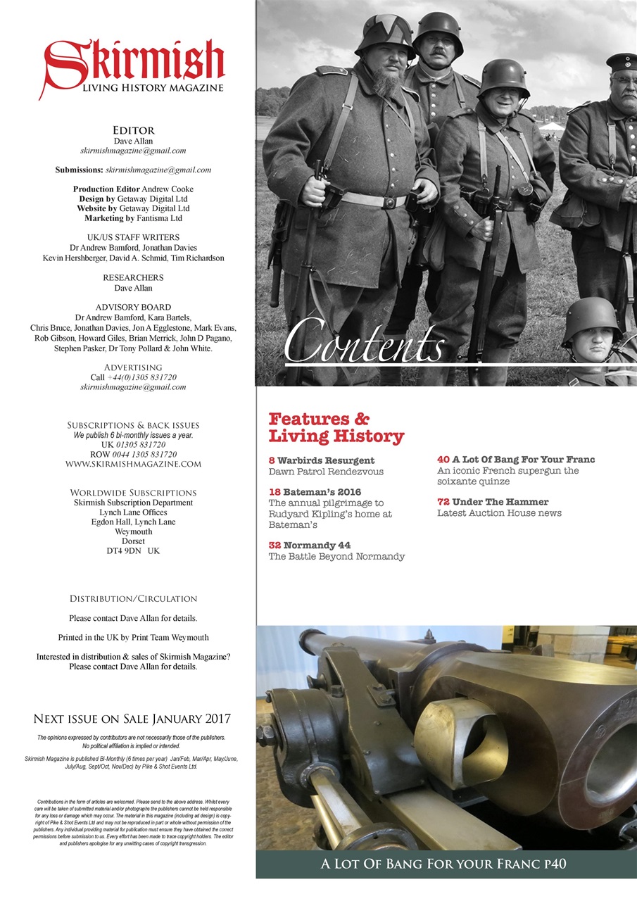 Skirmish Living History Preview Pages