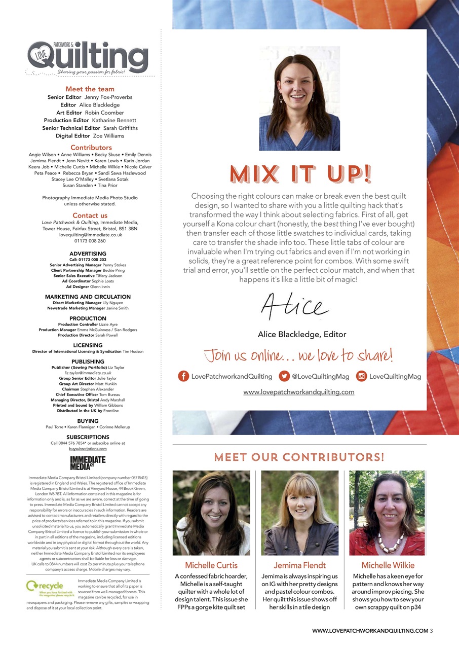 Love Patchwork & Quilting Preview Pages