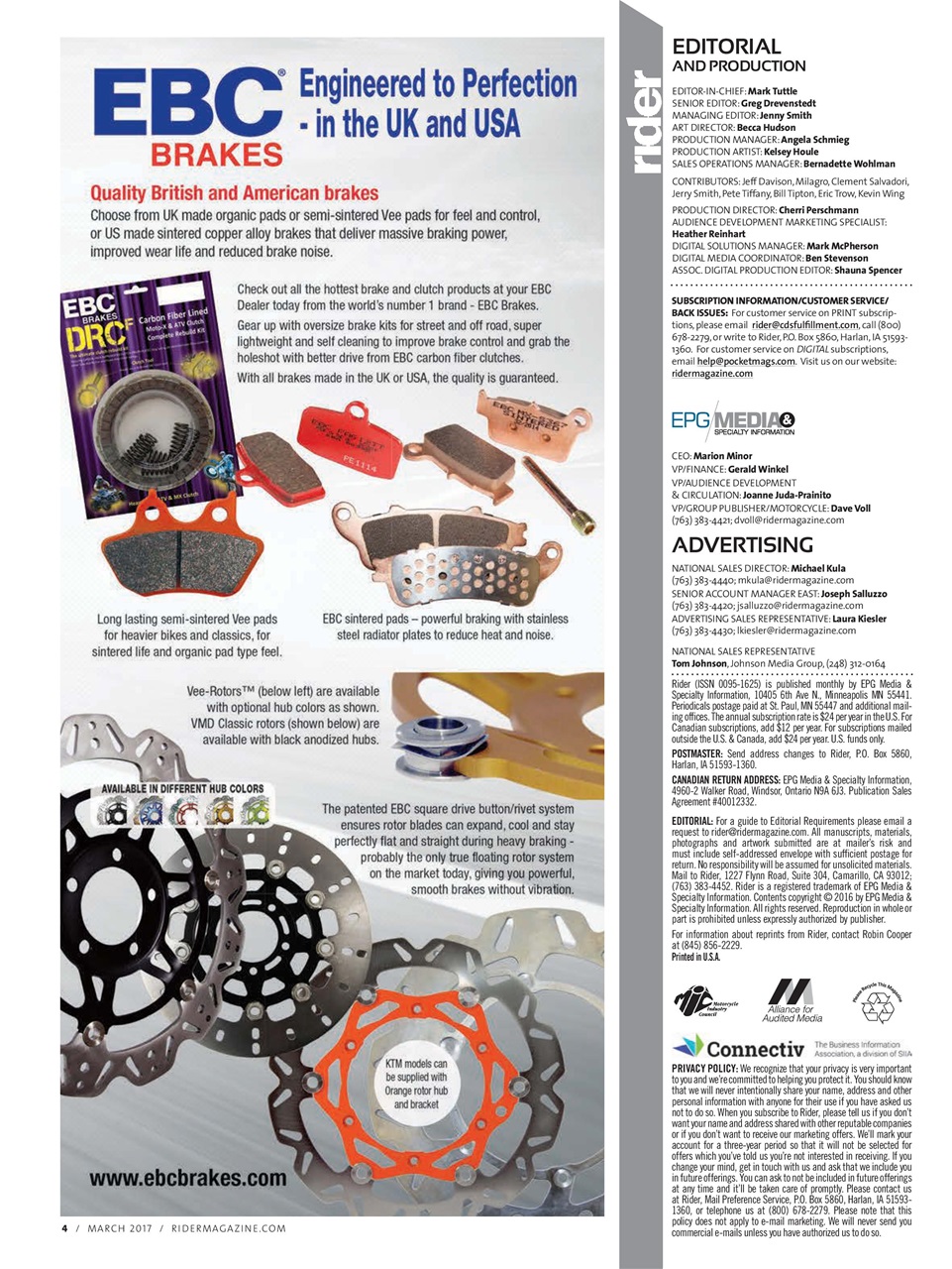 Rider Magazine Preview Pages