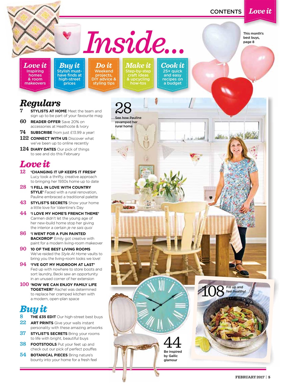 Style at Home Preview Pages