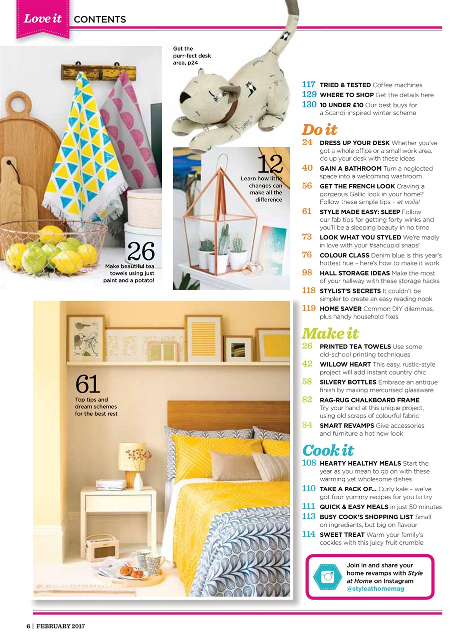 Style at Home Preview Pages