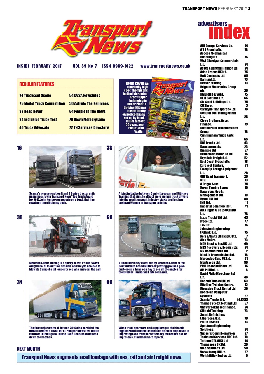 Transport News Preview Pages