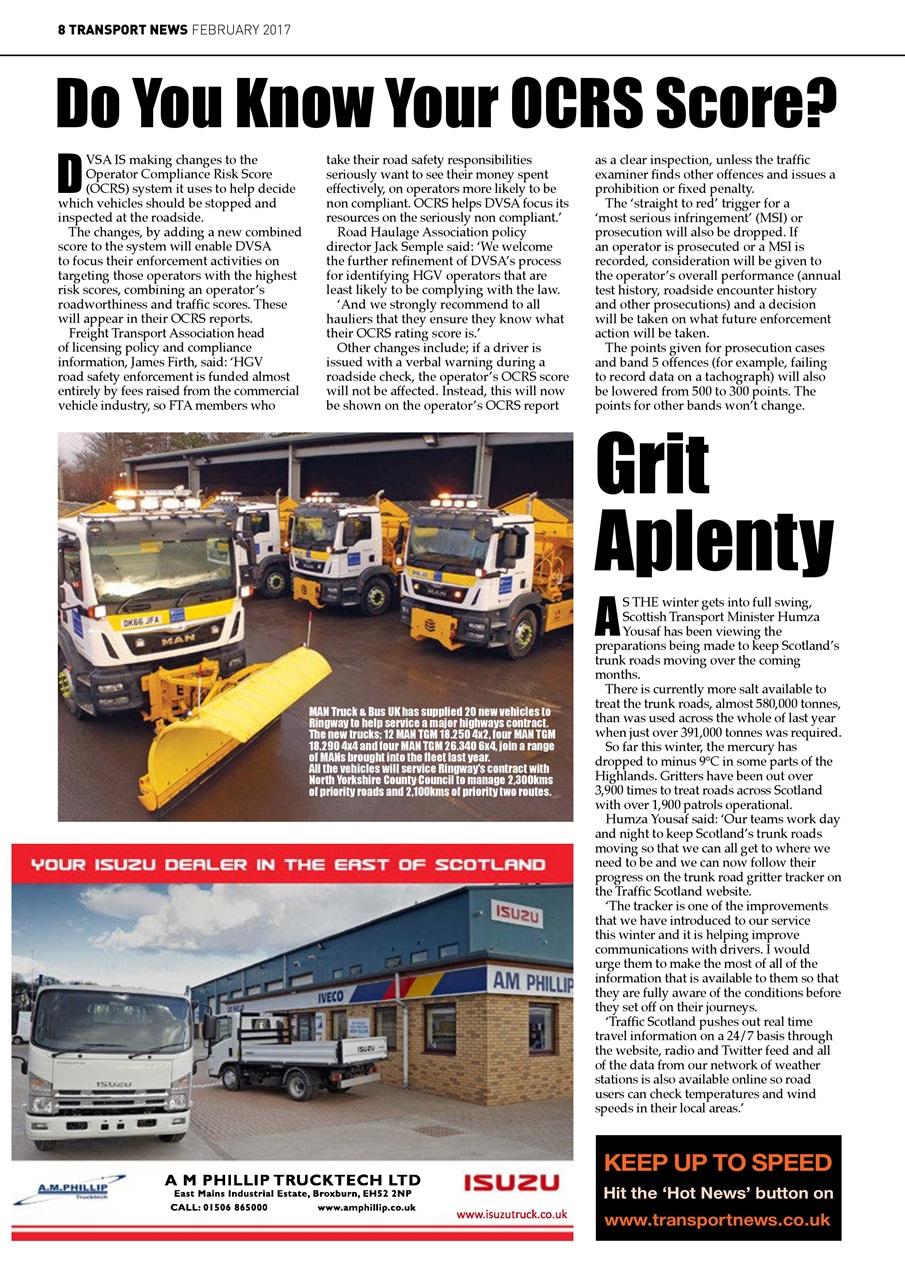 Transport News Preview Pages