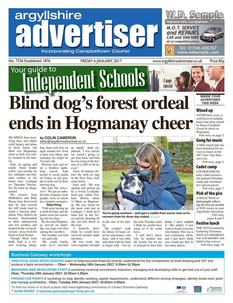 Argyllshire Advertiser Preview Pages