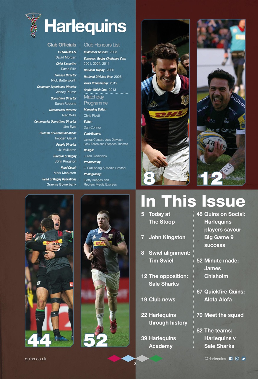 Harlequins Preview Pages