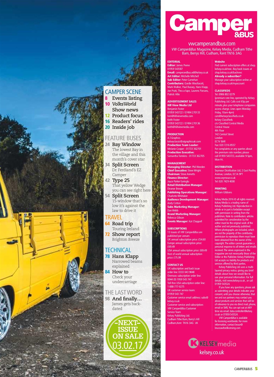 VW Camper Preview Pages