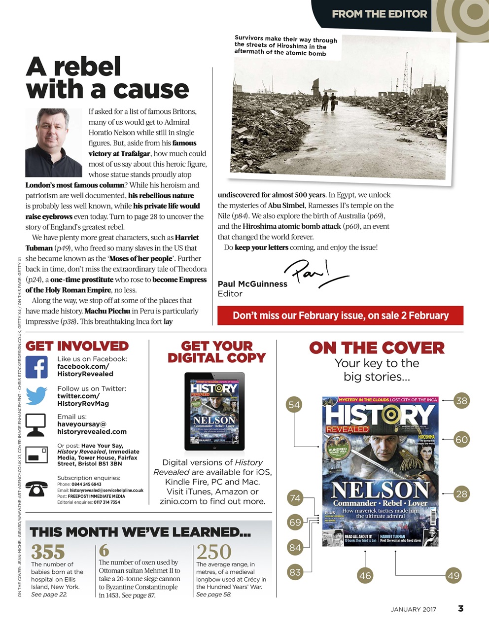 BBC History Revealed Magazine Preview Pages