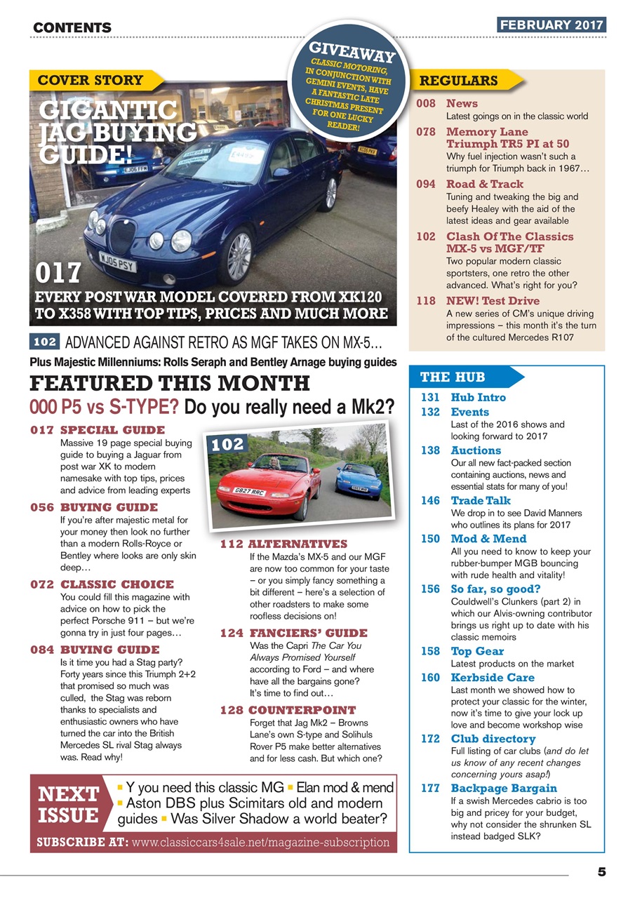 Classic Motoring Preview Pages