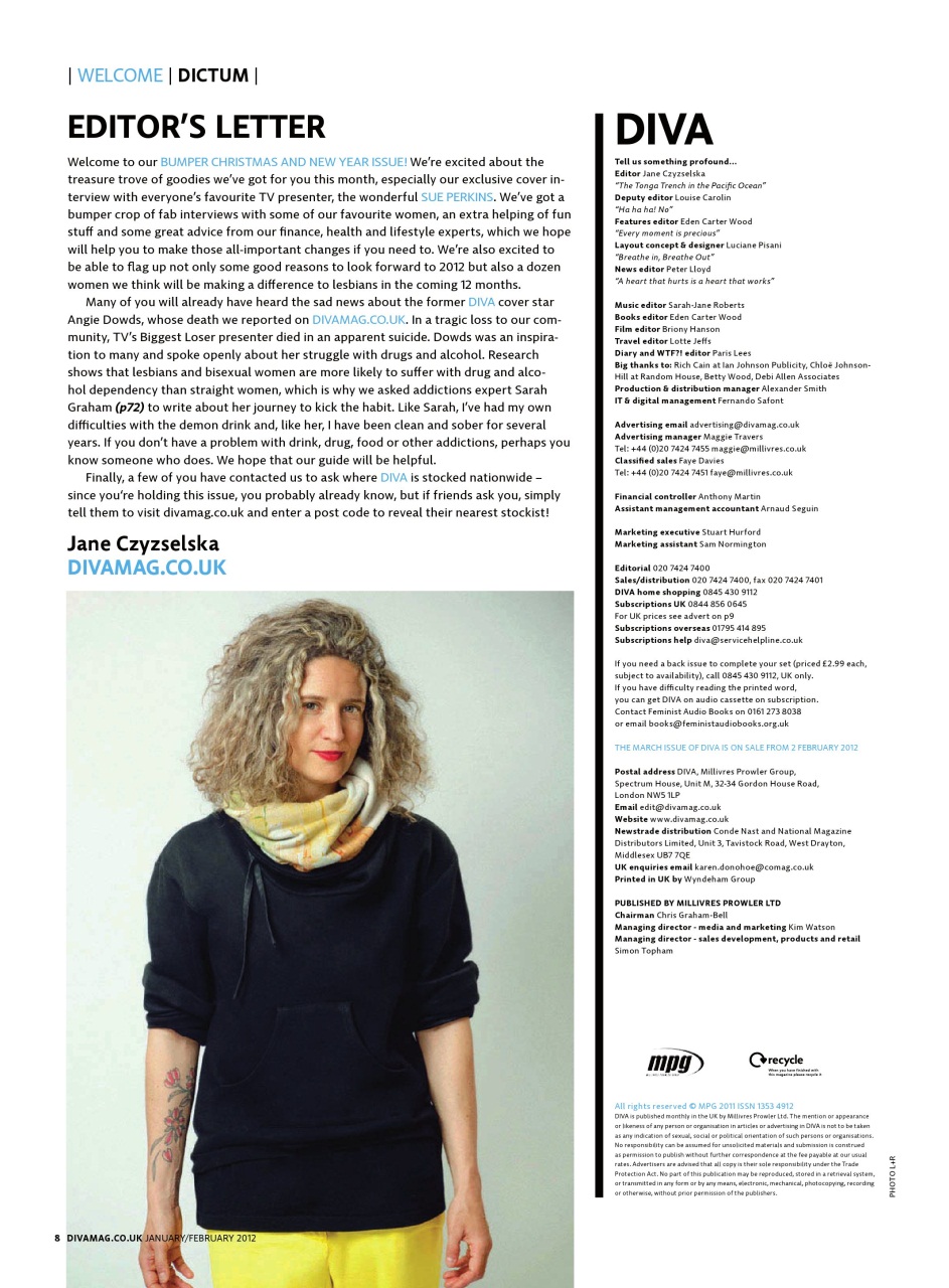 DIVA Magazine Preview Pages