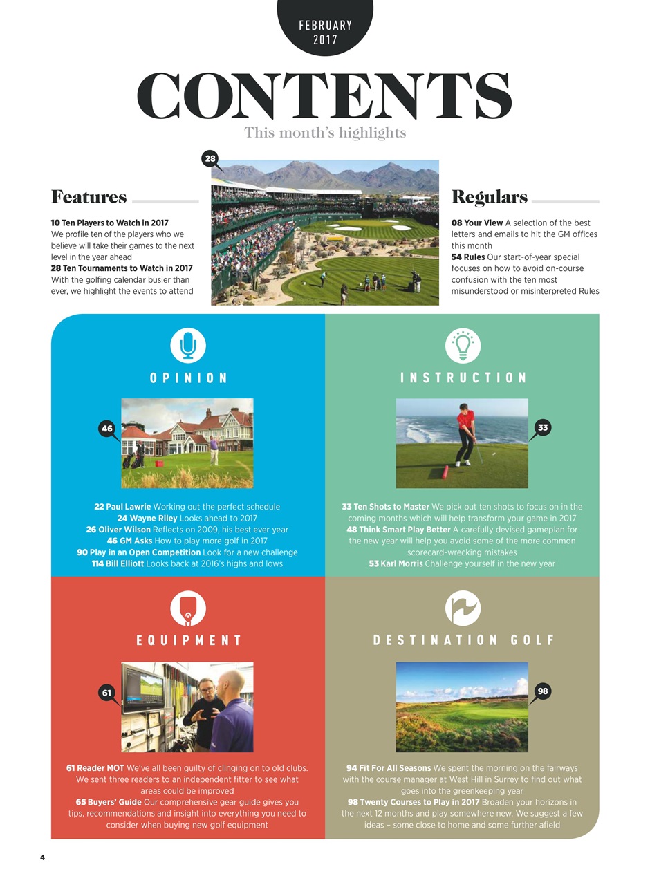 Golf Monthly Preview Pages