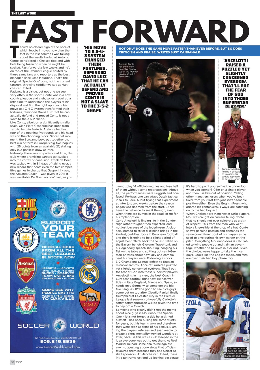 Soccer 360 Preview Pages