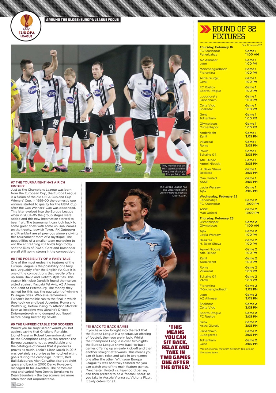 Soccer 360 Preview Pages