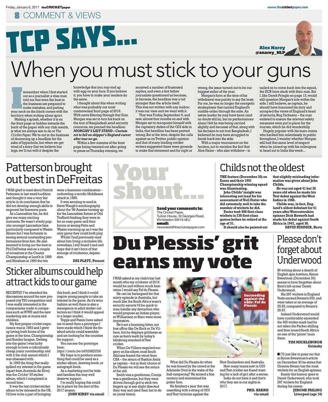 The Cricket Paper Preview Pages