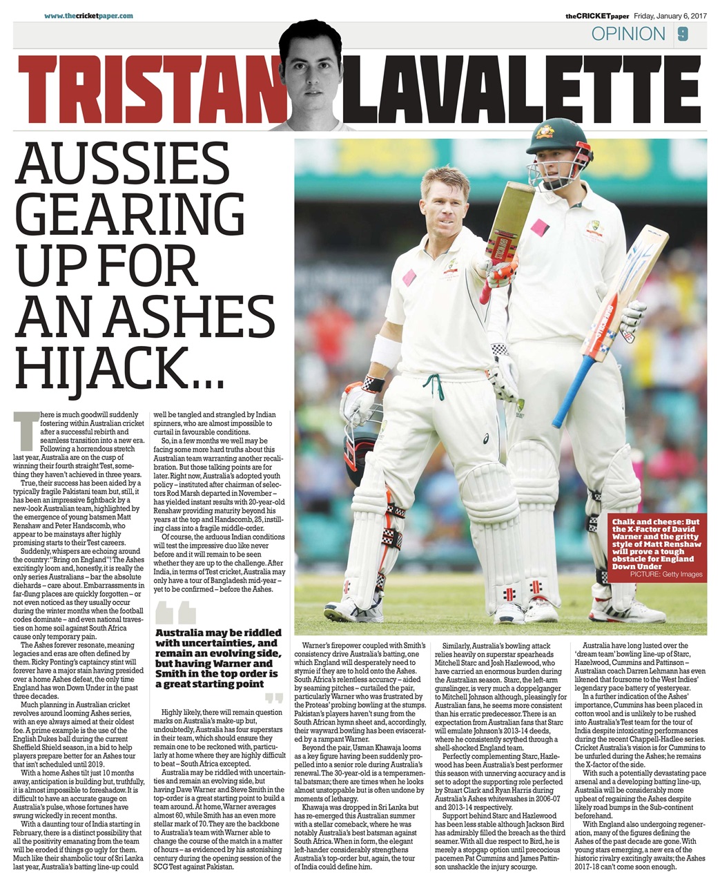 The Cricket Paper Preview Pages