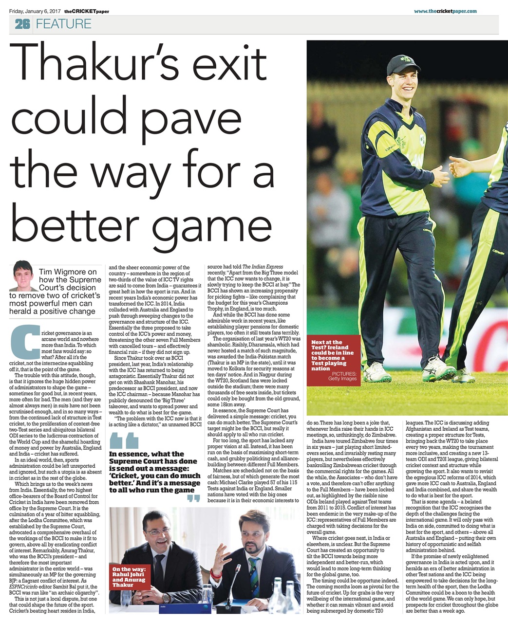The Cricket Paper Preview Pages