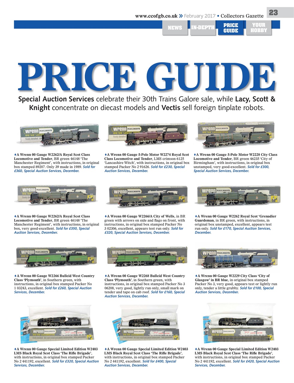 Collectors Gazette Preview Pages