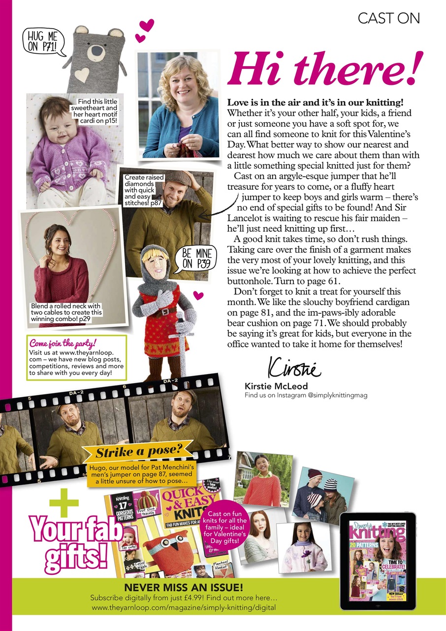 Simply Knitting Preview Pages