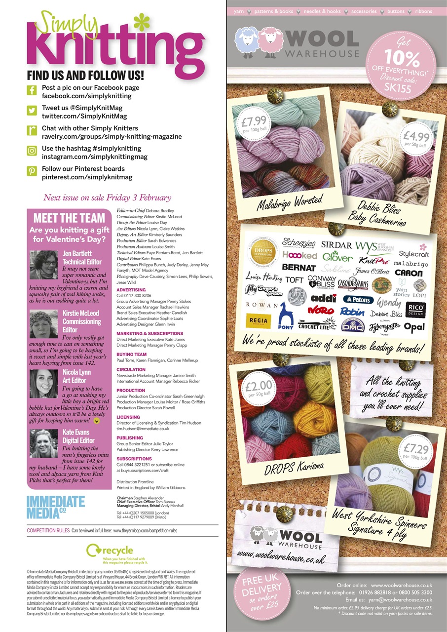 Simply Knitting Preview Pages