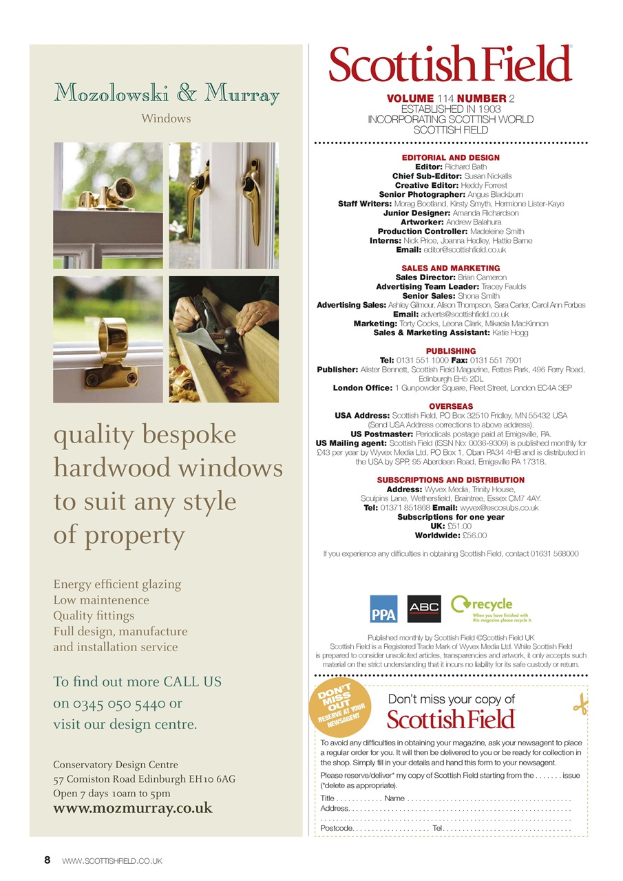 Scottish Field Preview Pages