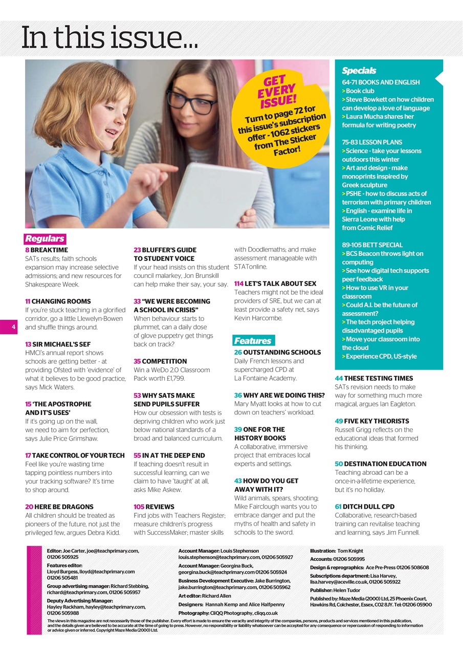 Teach Primary Preview Pages