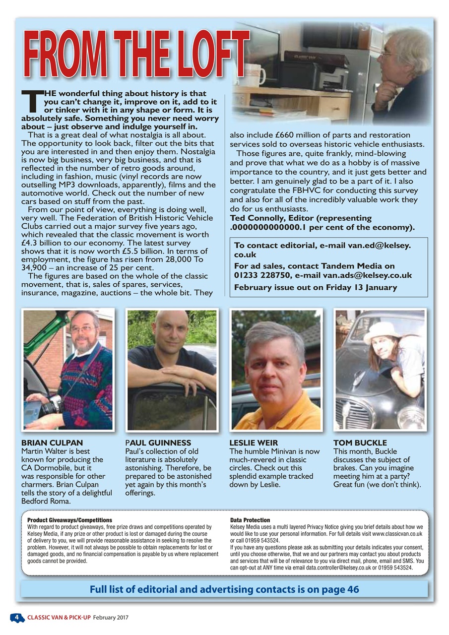 Classic Van & Pick-up Preview Pages